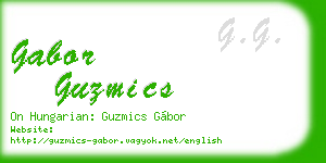 gabor guzmics business card